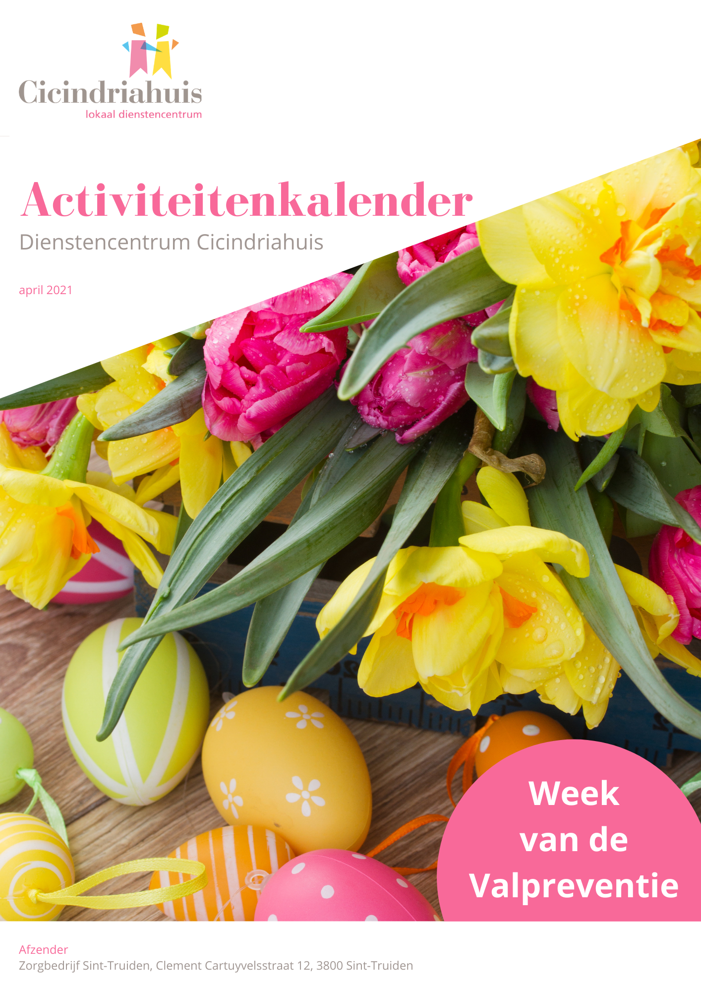 Activiteitenkalender Cicindriahuis april 2021