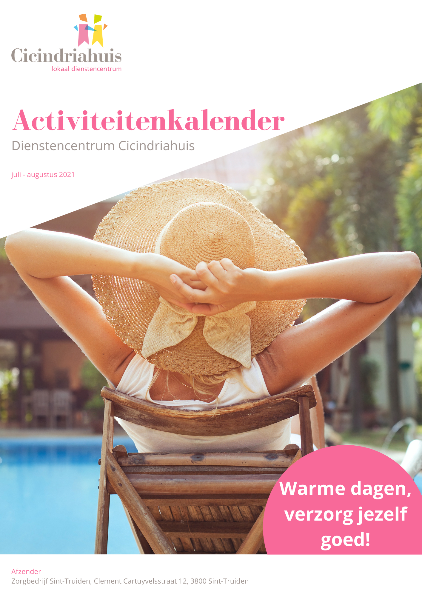 Activiteitenkalender Cicindriahuis zomer 2021