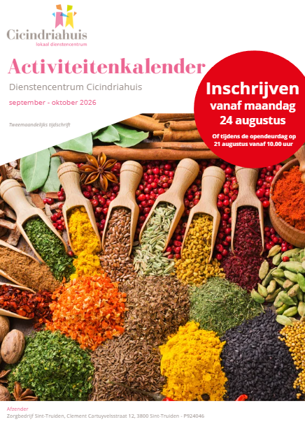 Activiteitenkalender sep-okt 26